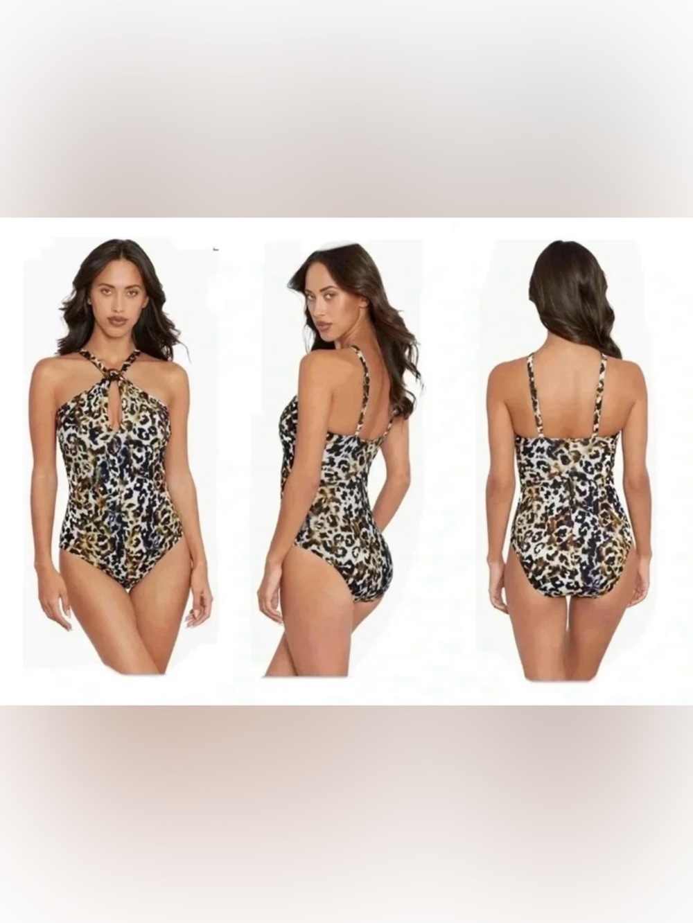 Amoressa Obsessed Elepha One Piece Swimsuit Size 8